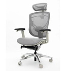 High Back Mesh Office Chair 5D Paddle Control Swivel Desk White