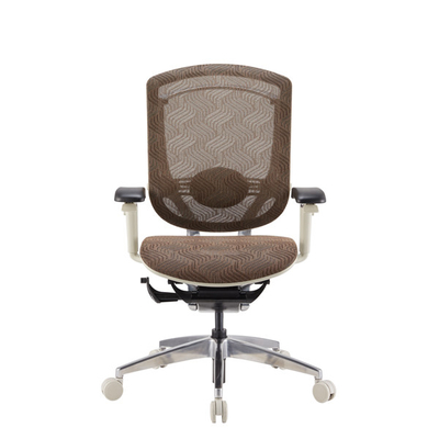 GTCHAIR Grey Frame Mesh Office Chair Ergonomic Middle Back Swivel Seating