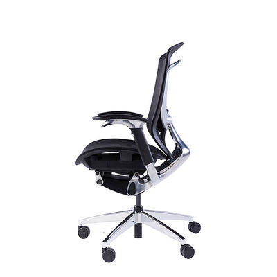 High Back Adjustable Headrest Tilt Tension PU Wheels Ergo Office Chair