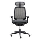 Mid Back Headrest Black Built-in Mechanism Mesh Back Ofiice Chair