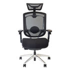 Marrit Black Upholstered Chair Lumbar Support Comfortable Swivel Office Chairs