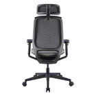 Integrated Mechanism Ergo Office Chair With Hanger Black Swivel Office Chairs