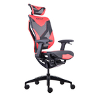 GT - 350 Certified PU Mesh Swivel Gaming Chair Cool Vida High Back Seating Red