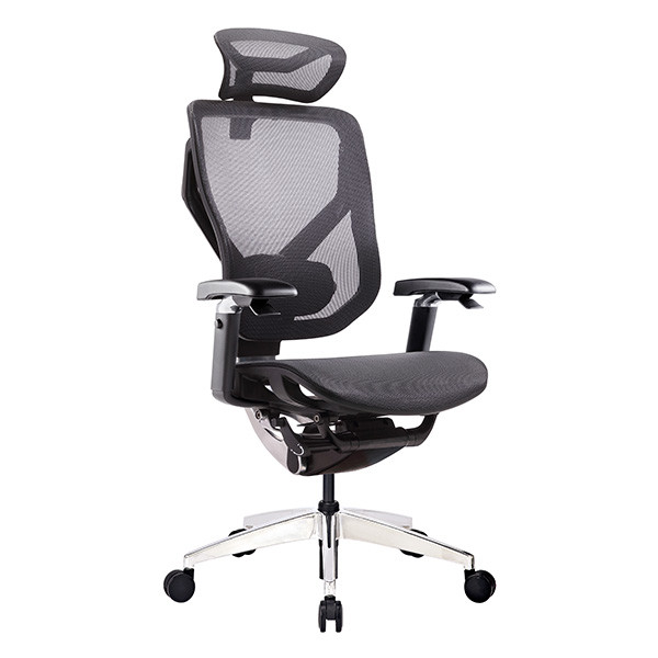 Foam Lumbar Support Ergonomic Executive Chair 3D Support Headrest
