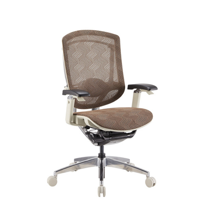 GTCHAIR Grey Frame Mesh Office Chair Ergonomic Middle Back Swivel Seating