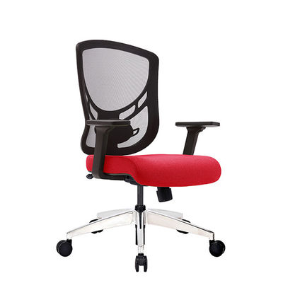Black Wintex Mesh Computer Task Chairs Red Upholstery Foam Seating 3D Adjustable Arms