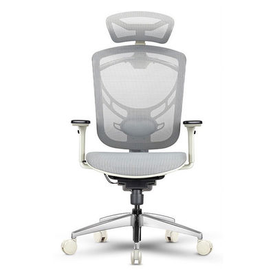 IVINO Grey Chair Headrest Adjustable Ergonomic Online Office Chairs