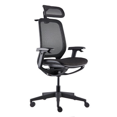 Tilt Function and Adjustable Headrest With Hanger Black Ergo Desk Chair