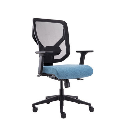 Blue Foam Seat Mid Back Ergonomic Office Chair Mesh Computer Task Chairs