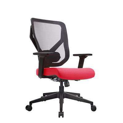 Red Fabric Upholstery Project Office Chairs Angle Automatic Adapt Systems