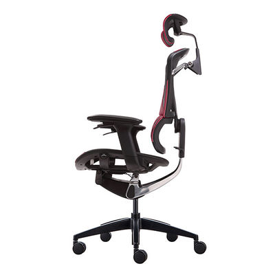 Black Red 4D Armrest Wintex Mesh Gaming Chairs 340mm Nylon Base