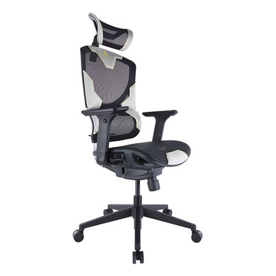 Plastic Frame Silver PU Design Breathable Computer Mesh Gaming Chairs