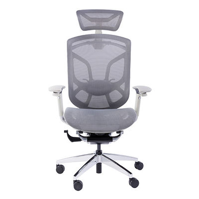 Grey White Dvary Swivel Chairs High Back Mesh Ergonomic Office Chair