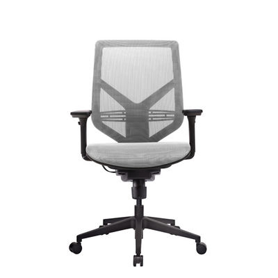 Black PA Lumbar Support Chair Nylon Base Staff Office Chair Computer Ergonomic Seating