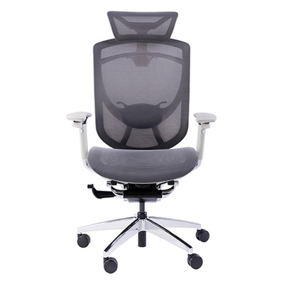 Light Grey Plastic Frame Korean Mesh Breathable Summer Office Comfort Chair