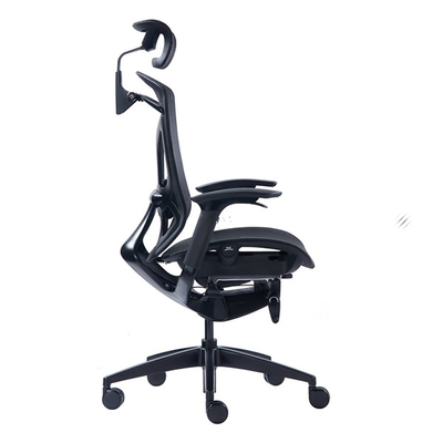 Black Powder Ergonomic Butterfly Swivel Office Chair Breathable Mesh Automatic Fitting