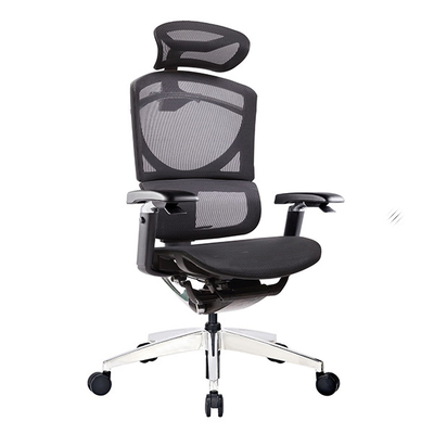 High Back Ergonomic Office Chair Mesh Swivel Office With Headrest Lumbar Support
