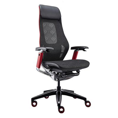 Polished Aluminum Mesh Gaming Chairs PA Back Frame Executive