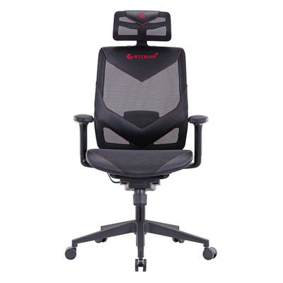 Breathable Swivel Gaming Chair GT 4D Arms Black PA Plastic Mesh
